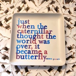 "just when the caterpillar thought the world  was over, it became a butterfly 🦋